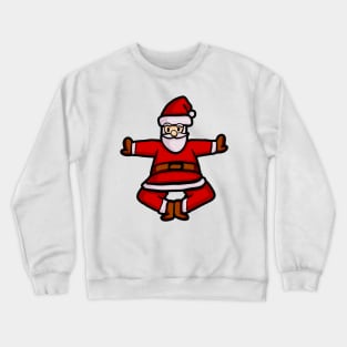 Santa Claus Doing Yoga Crewneck Sweatshirt